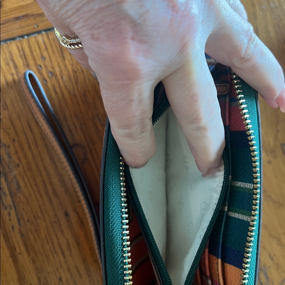 Tory Burch Multicolor Plaid Wallet - Picture 7 of 8